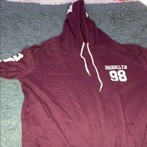 Burgundy hoodie